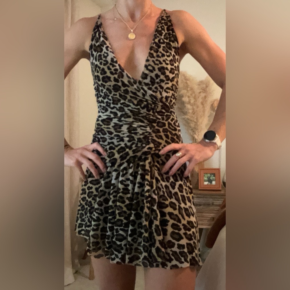 Ema Savahl Leopard/Cheetah Cocktail Dress - Picture 8 of 8